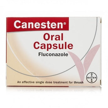 Canesten Oral Capsule 150mg, a single-dose antifungal treatment for thrush. Fluconazole formula tackles the infection at its source for fast relief. Available at Happy Pharmacy with trusted healthcare support.
