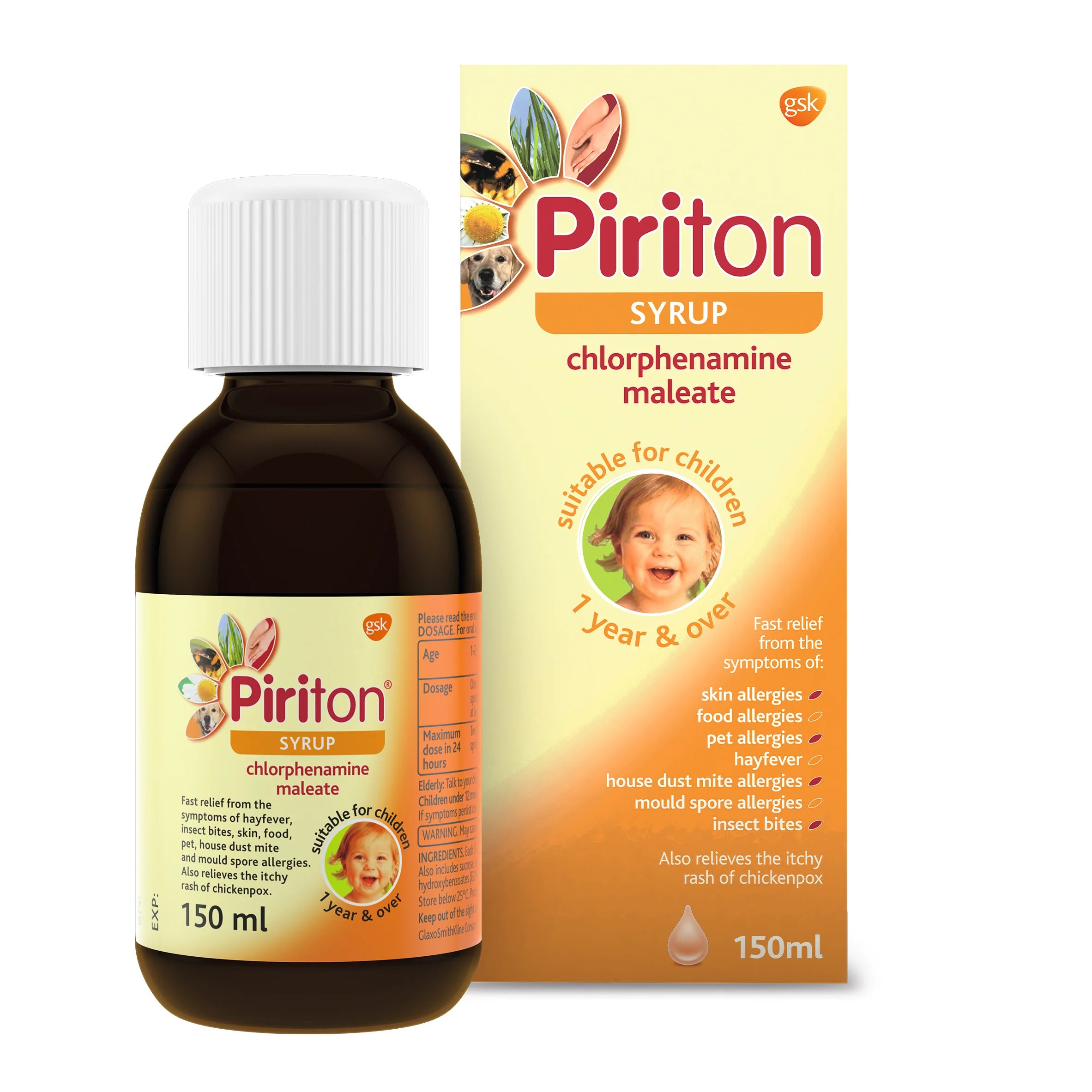 iriton Syrup 2mg/5ml, fast-acting antihistamine for hay fever, allergies, and itchy skin conditions. Available at Happy Pharmacy with trusted healthcare support.