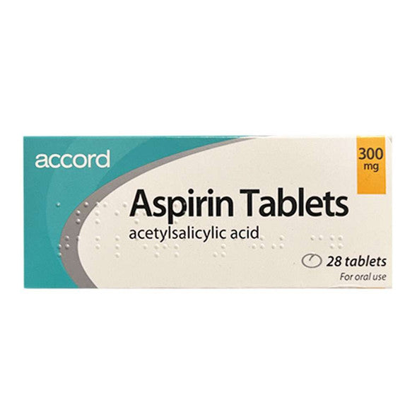 Aspirin Dispersible 300mg (28 Tablets), fast-acting pain relief for headaches, fever, and inflammation. Dissolves in water for easy absorption. Available at Happy Pharmacy with trusted healthcare support.